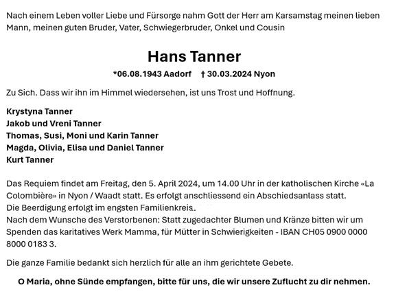 Hans Tanner