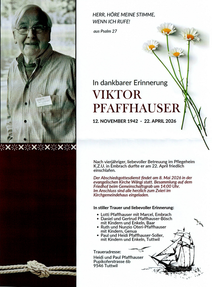 PFAFFHAUSER VIKTOR