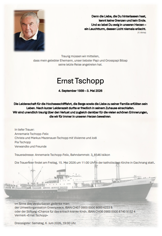 ERNST TSCHOPP